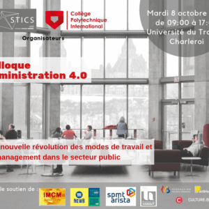 Brochure du colloque "Administration 4.0 : se préparer pour la deuxième vague", 8 octobre 2019, Charleroi et offres de formations